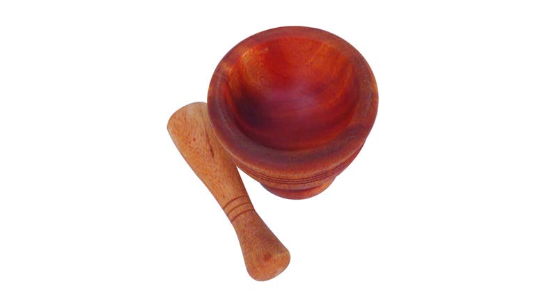 Qtoys Wooden Pestle And Mortar