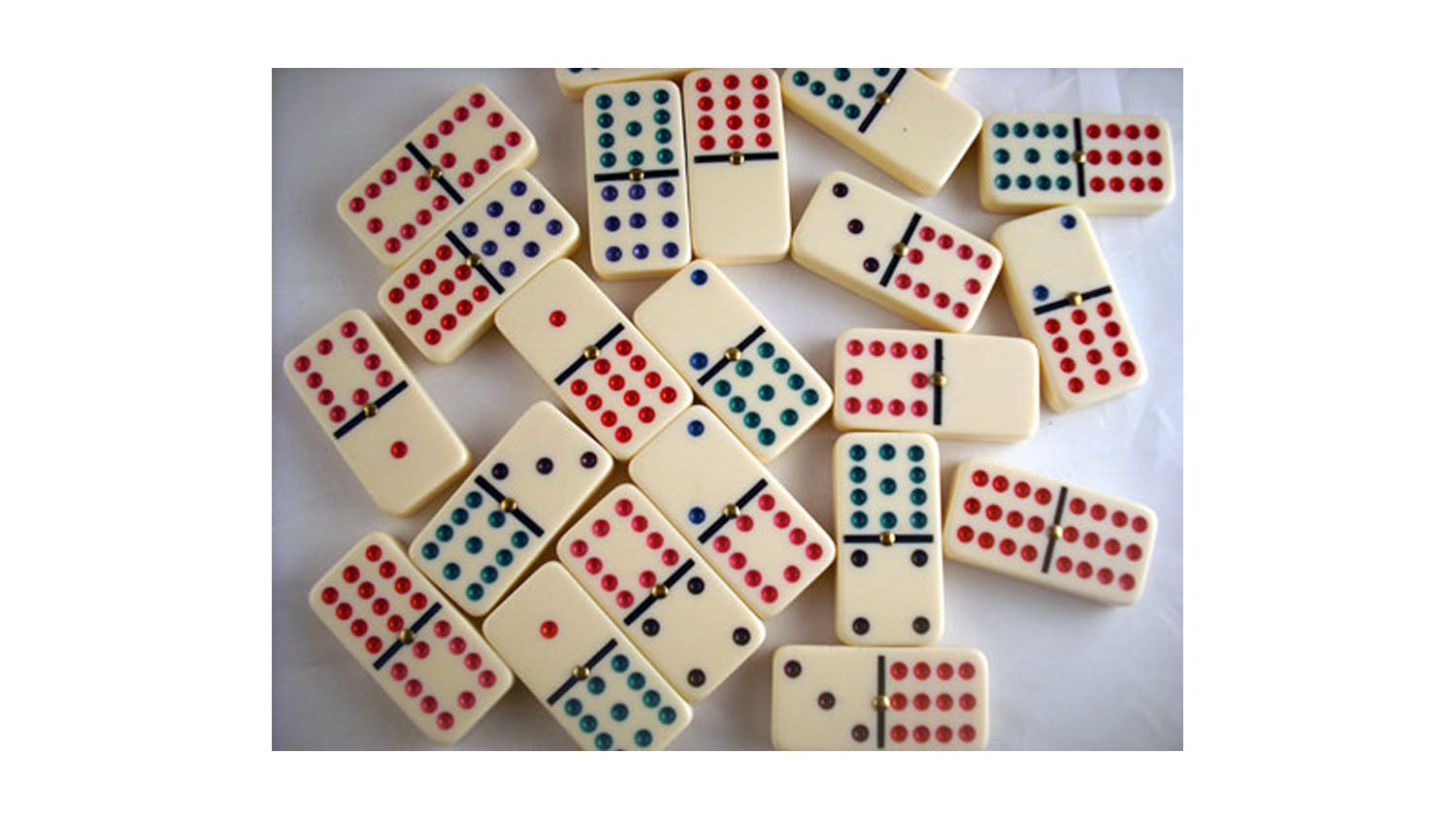 Dominoes King Double 12 Coloured