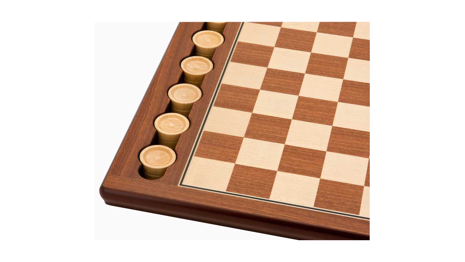 Dal Rossi Wooden Checkers Set