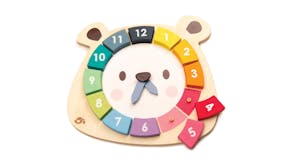 Tender Leaf Bear Colours Clock