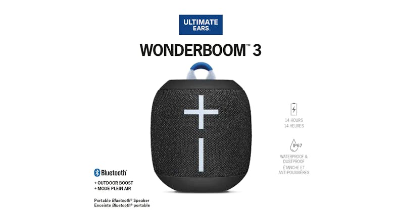 Ultimate Ears WONDERBOOM 3 Portable Bluetooth Speaker - Active Black