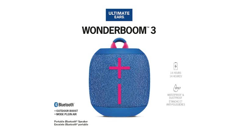 Ultimate Ears WONDERBOOM 3 Portable Bluetooth Speaker - Performance Blue