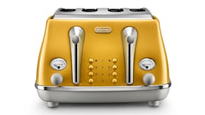 DeLonghi Icona Capitals 4 Slice Toaster - New York Yellow