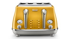 DeLonghi Icona Capitals 4 Slice Toaster - New York Yellow