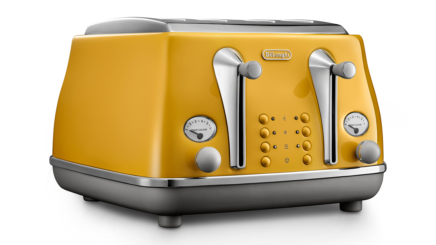DeLonghi Icona Capitals 4 Slice Toaster New York Yellow Harvey