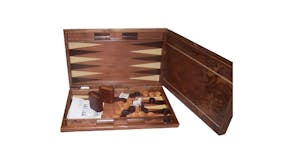 Dal Rossi 19" Backgammon Set -  Burl Wood
