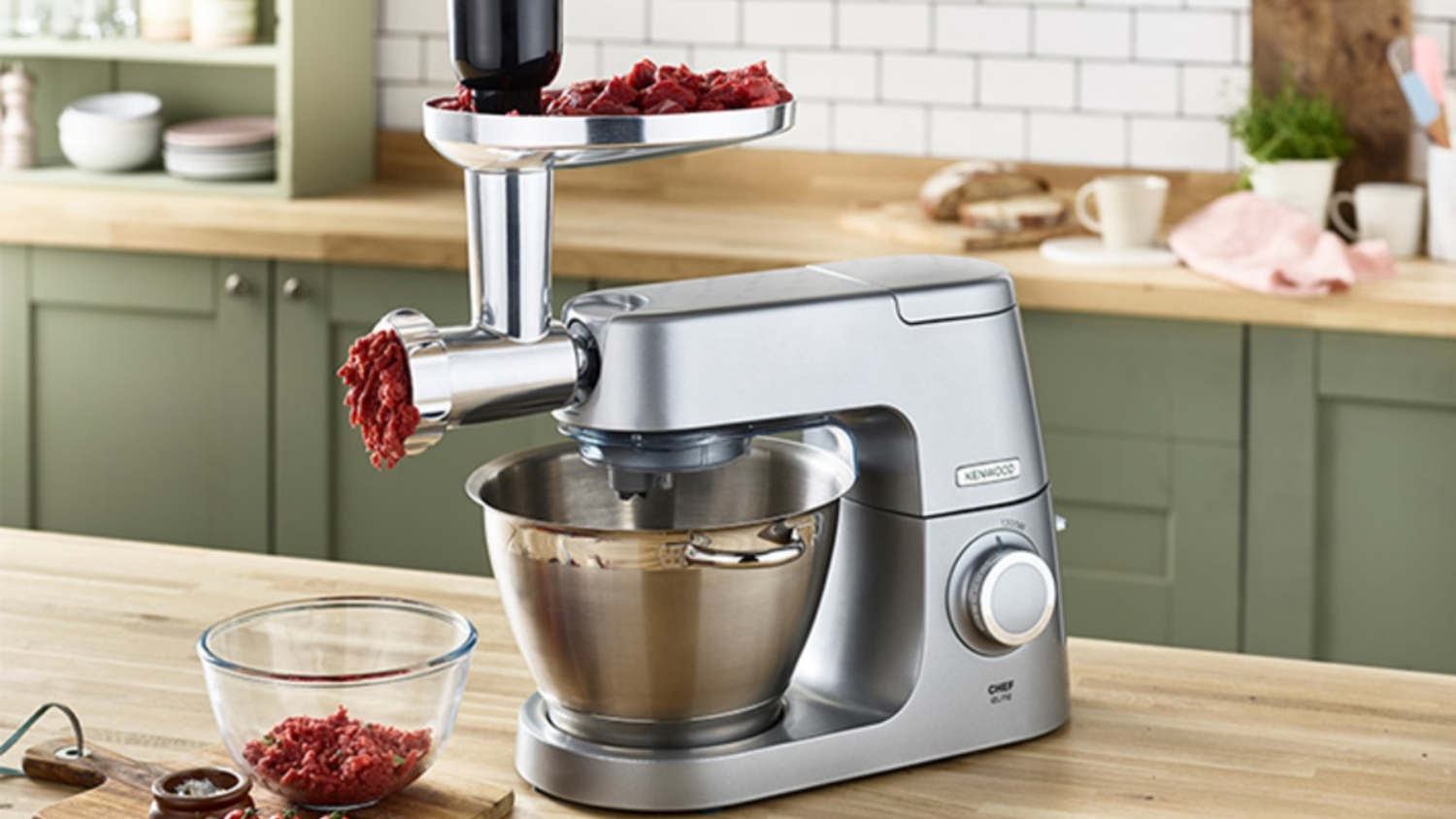 Kenwood Food Mincer Attachment - Silver (KAX950ME)