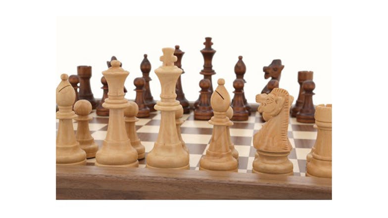 Dal Rossi Italy 18" Walnut Chess Set