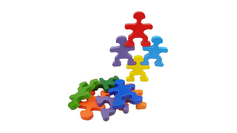 Qtoys Wooden Rainbow People