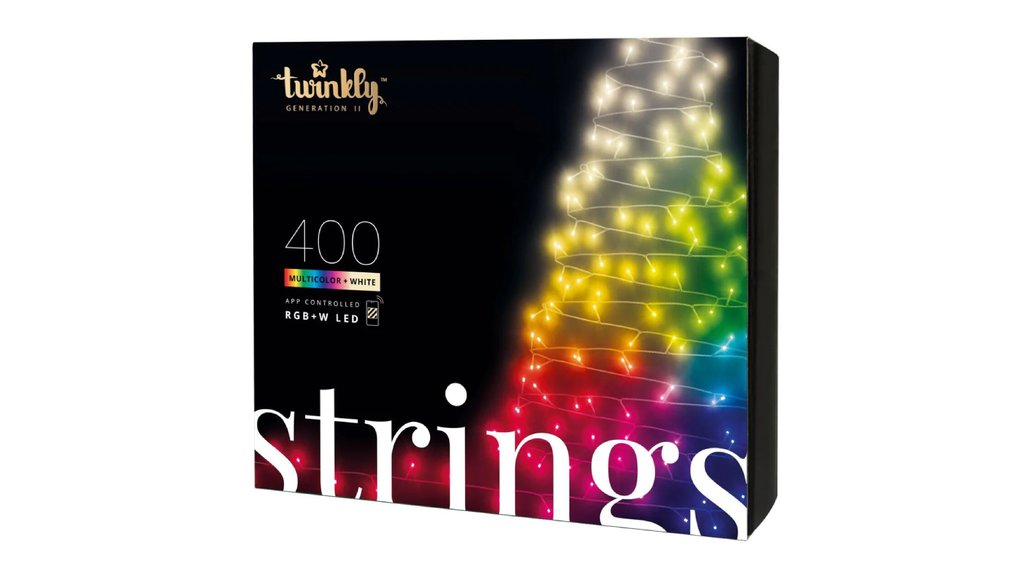 Twinkly String Smart 400 RGB+W LED String Lights - 32M (Multicolour ...