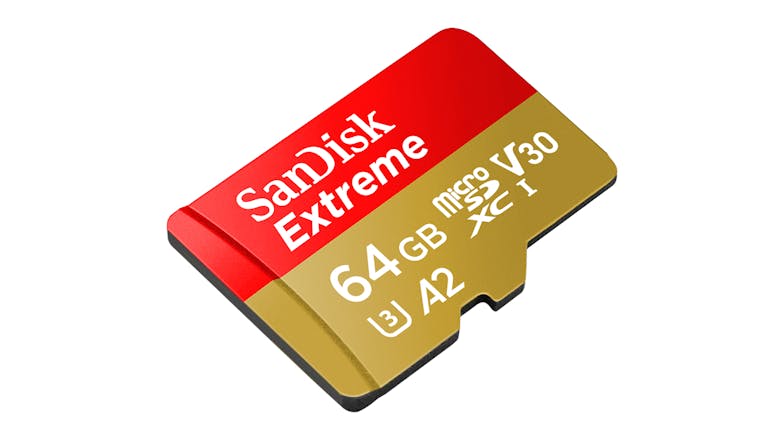 SanDisk Extreme Micro SDXC Card with Adapter - 64GB
