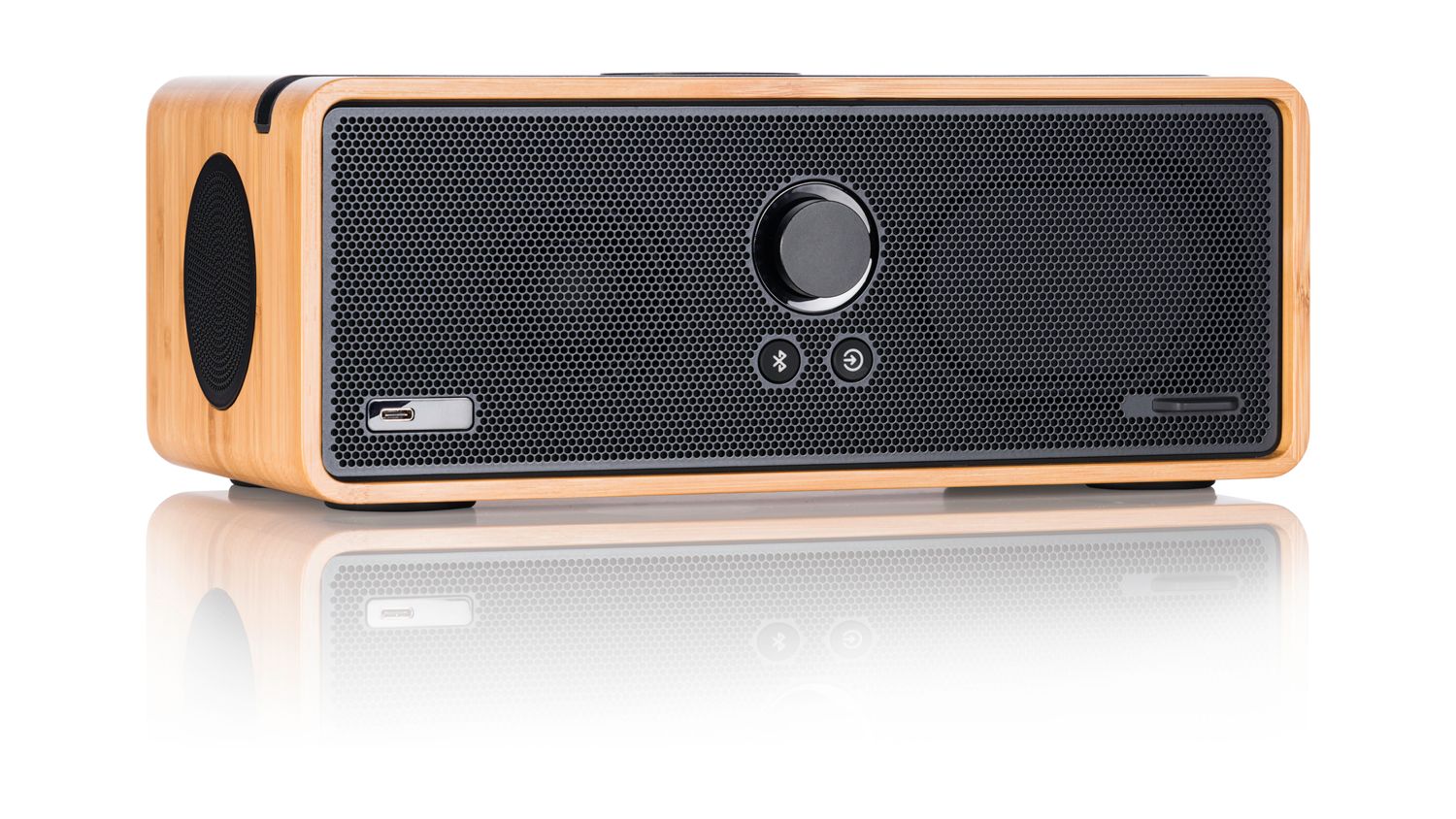 Orbitsound Dock E30 Wireless Speaker Bamboo Harvey Norman New Zealand