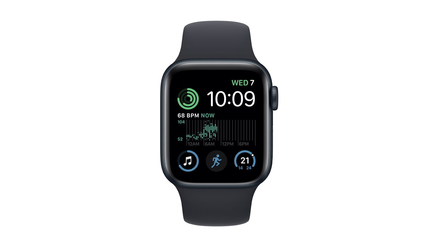 Apple Watch SE (2nd Gen, 2022) (GPS) 40mm Midnight Aluminium Case with Midnight Sport Band