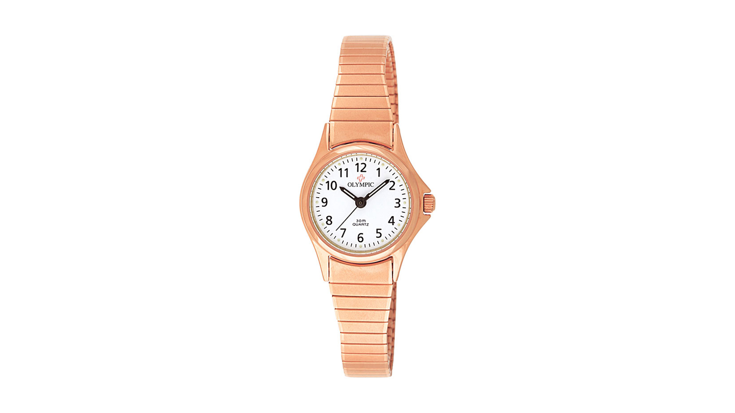 Olympic Ladies Small Rose IPG Watch - Expanding Band