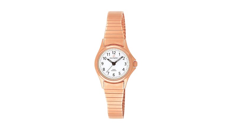 Olympic Ladies Small Rose IPG Watch - Expanding Band