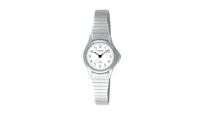 Olympic Ladies Small Stainless Steel Watch - Expanding Band
