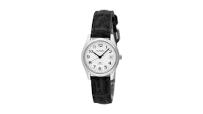 Olympic Ladies Large Stainless Steel Watch - Leather Strap