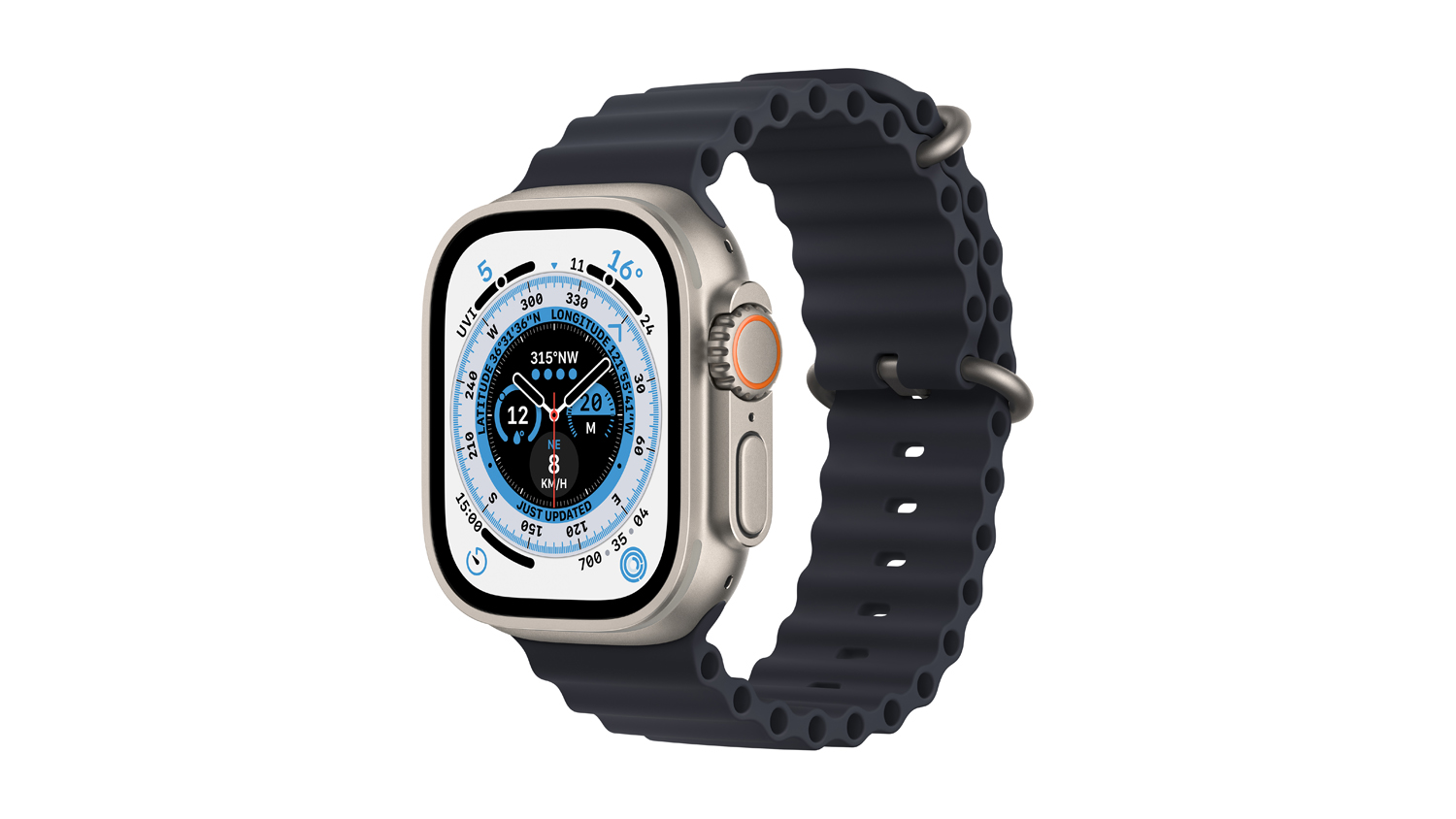 Apple Watch Ultra - Titanium Case with Midnight Ocean Band (49mm