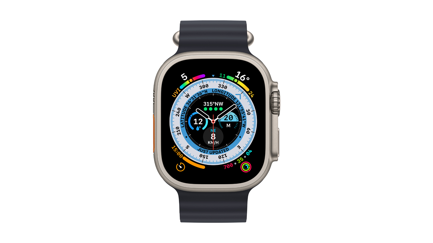 Apple Watch Ultra 49mm Titanium MidnightOceanBand スマートウォッチ
