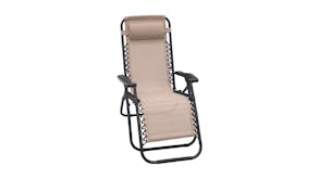 Wallaroo Reclining Deck Chair - Beige
