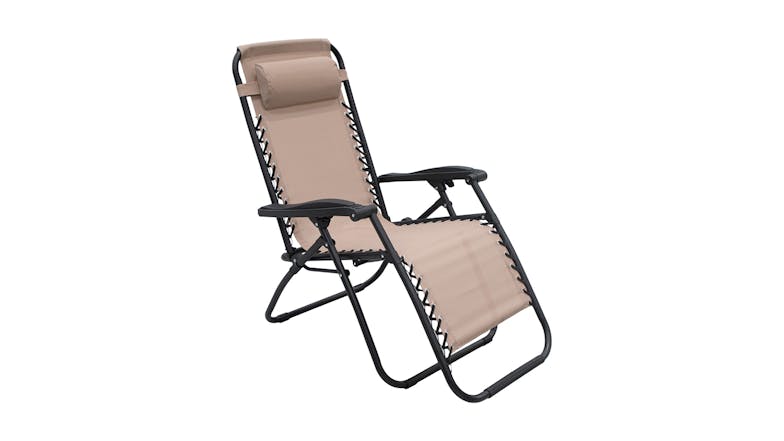 Wallaroo Reclining Deck Chair - Beige