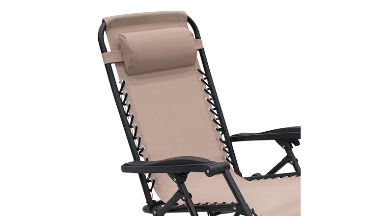 Wallaroo Reclining Deck Chair - Beige