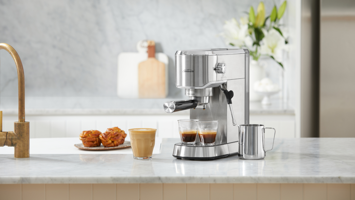Sunbeam Compact Barista Espresso Machine Harvey Norman New Zealand