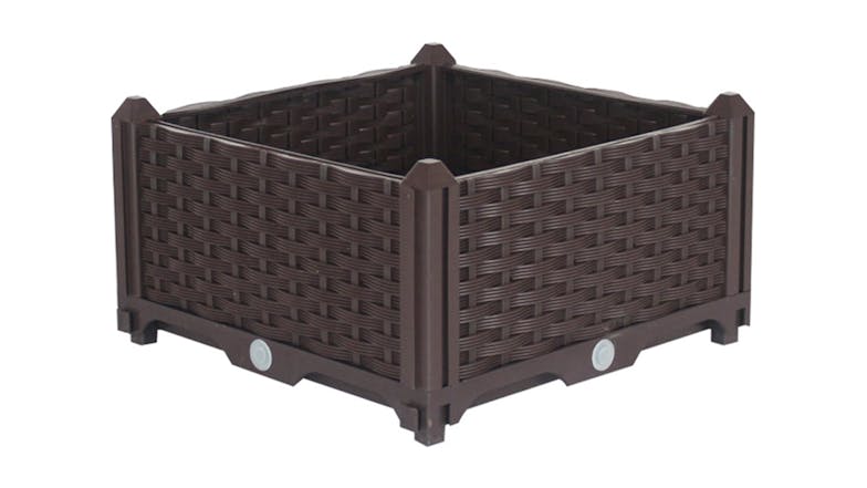 Soga 40x23cm Garden Plastic Planter Box - Dark Brown