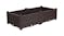 Soga 80x40x23cm Garden Plastic Planter Box - Dark Brown