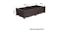 Soga 80x40x23cm Garden Plastic Planter Box - Dark Brown