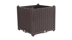 Soga 40x36cm Garden Plastic Planter Box - Dark Brown