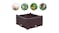 Soga 80x36cm Garden Plastic Planter Box - Dark Brown