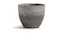 Soga 27cm Round Resin Planter - Rock Grey