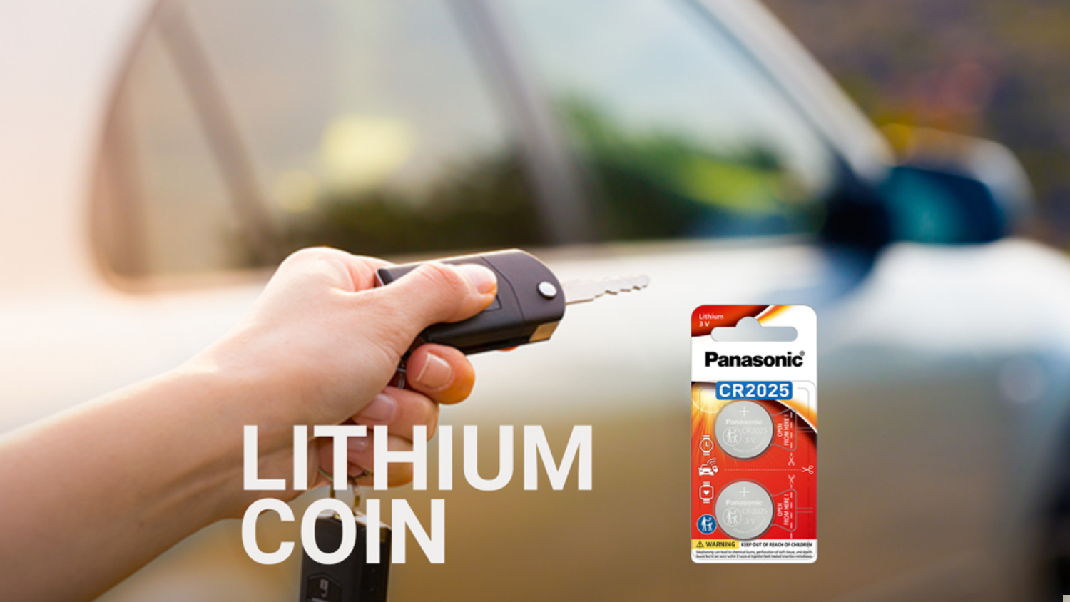 Panasonic 2025 Lithium Coin Battery - 2 Pack