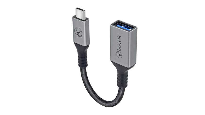 Bon.Elk Long-Life USB-C to USB-A Adapter 15cm - Space Grey