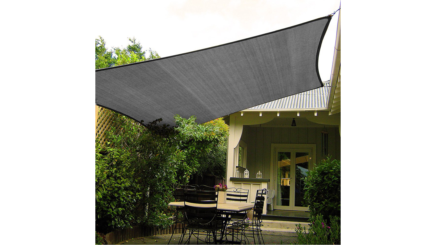 Wallaroo Rectangle Shade Sail 3 x 2.5m - Grey