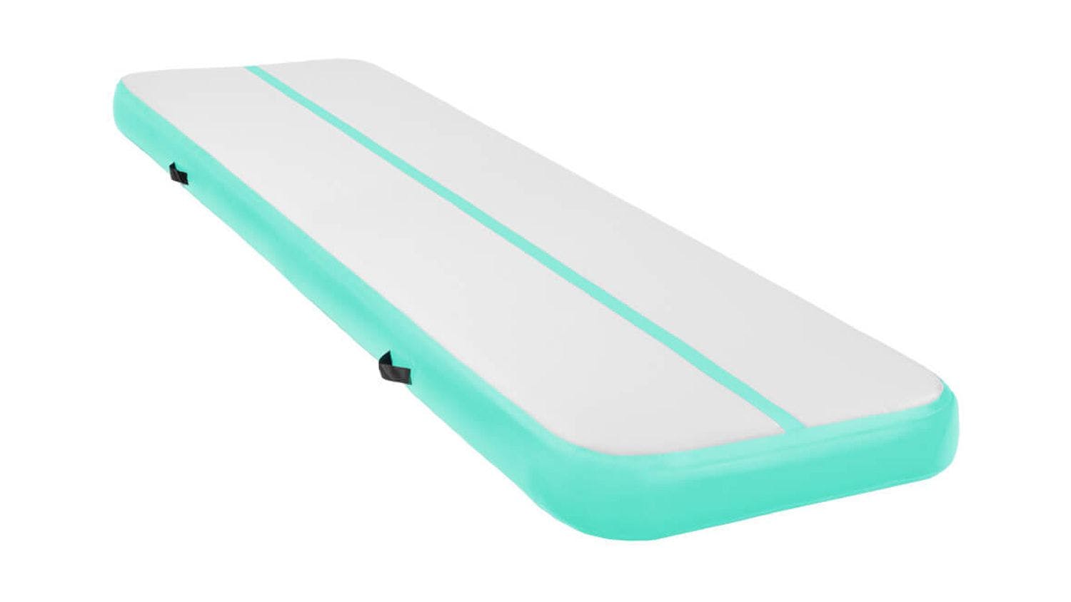 Powertrain Airtrack Inflatable 4x1m Tumbling Mat Green Harvey