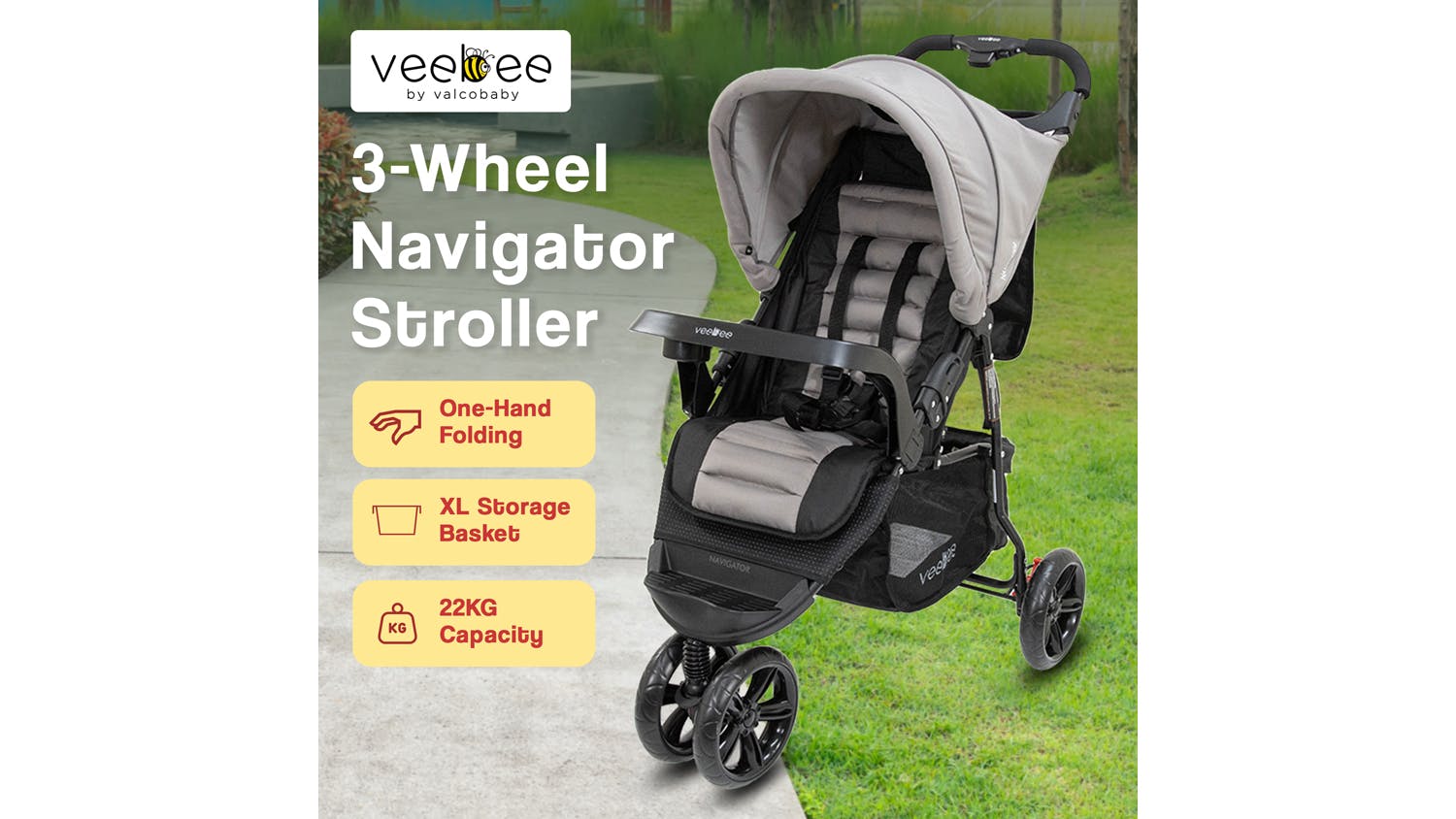Veebee Navigator Stroller - Fauna