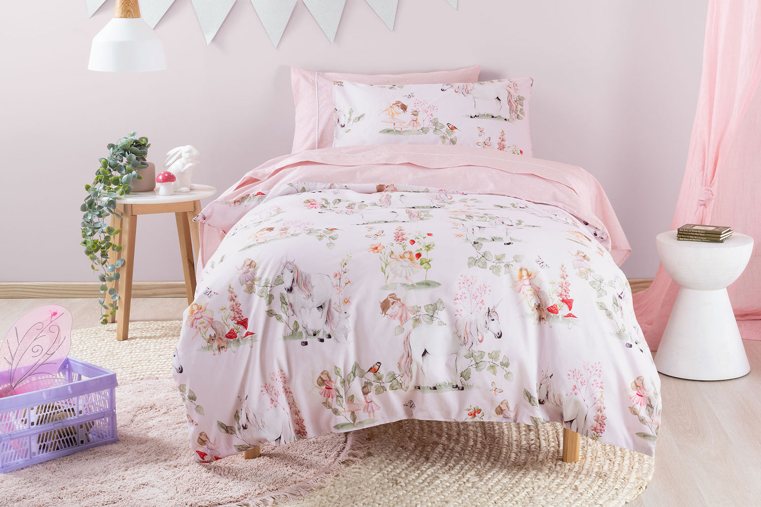 Magical Garden Duvet Cover Set by Squiggles Harvey Norman New Zealand