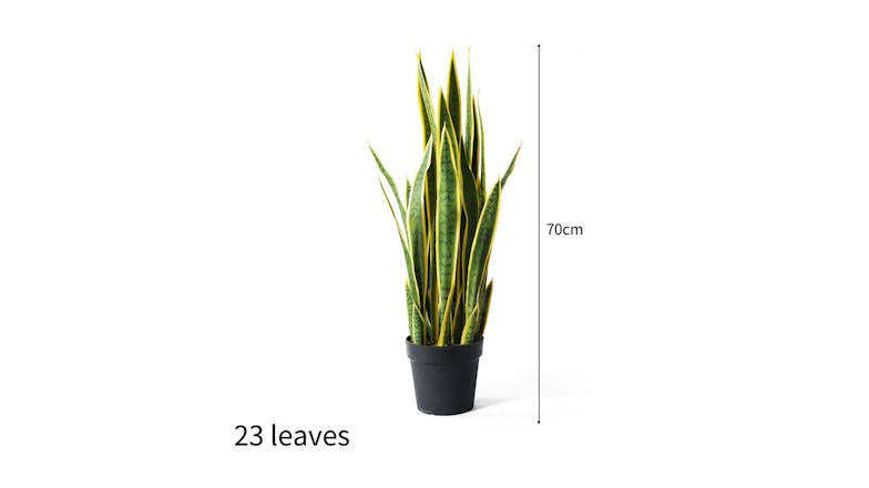 Soga 70cm Artificial Yellow Edge Tiger Piran Plant