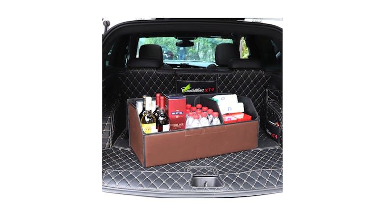 Soga Car Boot Storage Box Large - Coffee