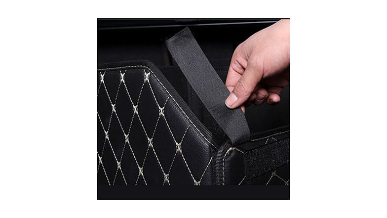 Soga Car Boot Storage Box Small - Black Gold