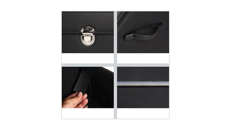 Soga Car Boot Storage Box With Lock Small - Black