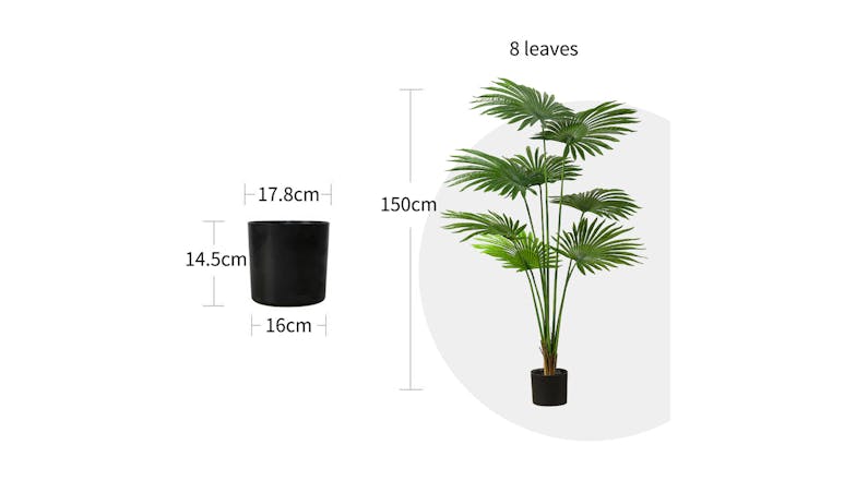 Soga 150cm Artificial Fan Palm Plant