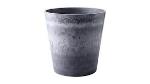 Soga 37cm Round Resin Planter - Weathered Grey