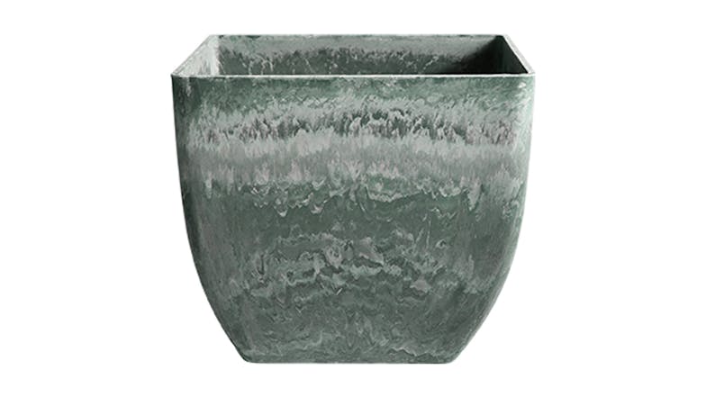 Soga 32cm Square Resin Planter - Grey