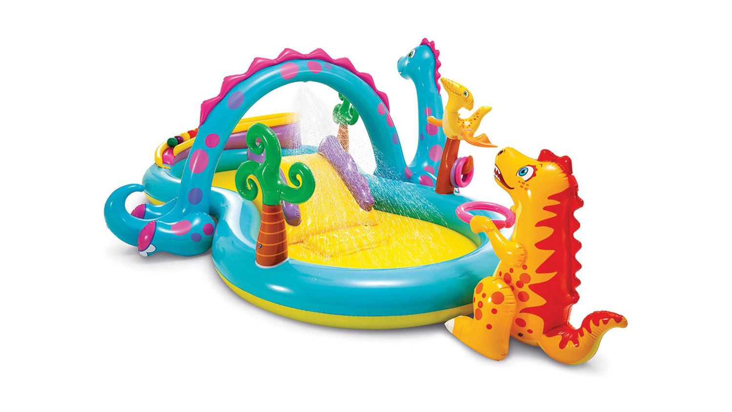 Intex Dinoland Inflatable Kids Pool with Slide