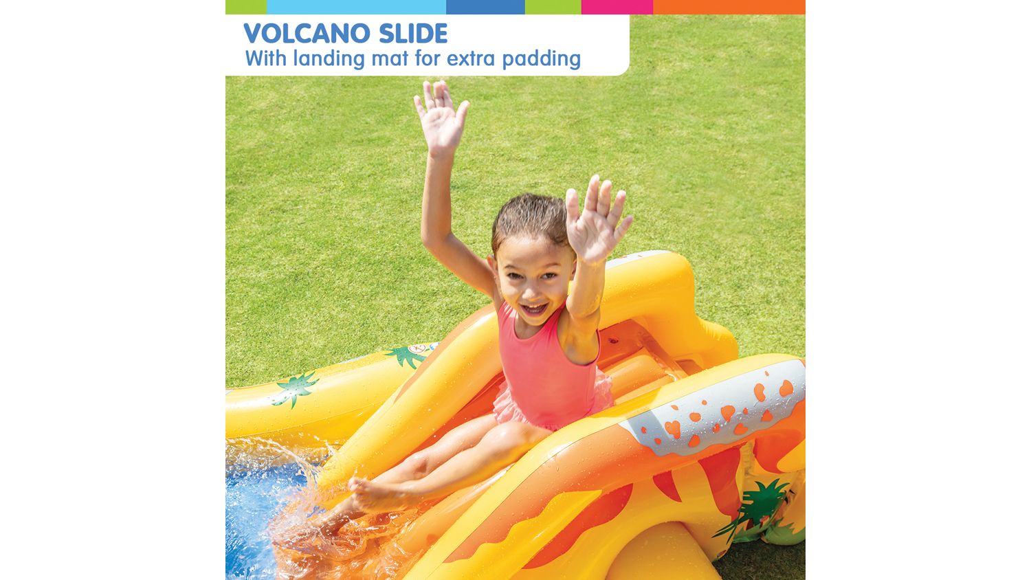 Intex Dinosaur Inflatable Kids Pool with Water Slide