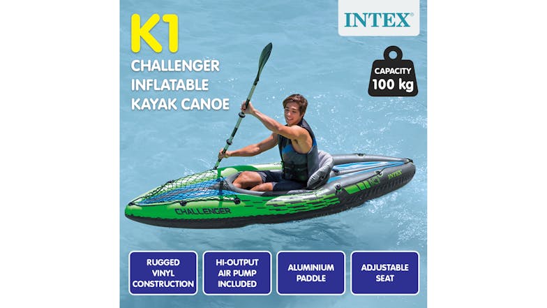 Intex Challenger K1 1-Seater Inflatable Kayak