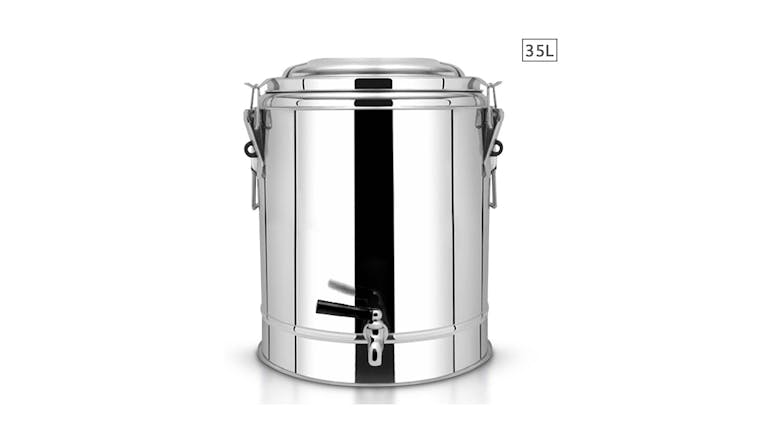 Soga 35L Insulated Stock Pot Dispenser - Stainless Steel